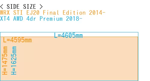#WRX STI EJ20 Final Edition 2014- + XT4 AWD 4dr Premium 2018-